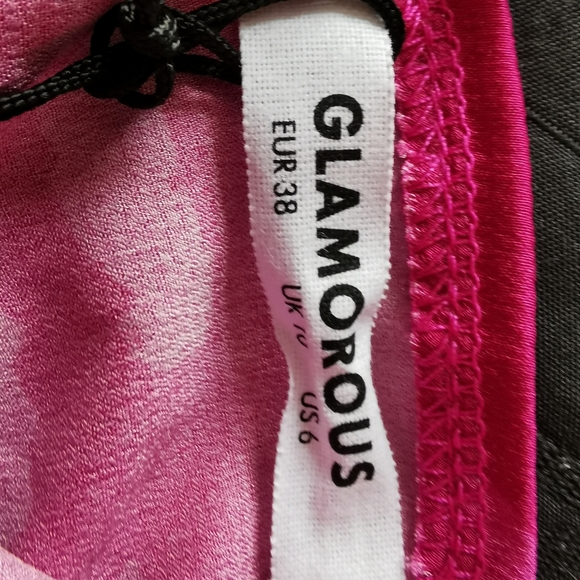 Glamorous brend pink floral dress new, size 6 - Picture 5 of 6